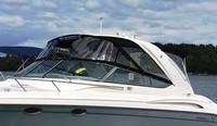 Formula® 370 SS Aluminum Windshield Bimini-Side-Curtains-OEM-T6™ Pair Factory Bimini SIDE CURTAINS (Port and Starboard sides) with Eisenglass windows zips to sides of OEM Bimini-Top (Not included, sold separately), OEM (Original Equipment Manufacturer)