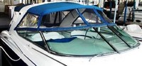 Formula® 400 SS Arch Bimini-Connector-OEM-T10™ Factory Front BIMINI CONNECTOR Eisenglass Window Set (also called Windscreen, typically 3 front panels, but 1 or 2 on some boats) zips between Bimini-Top (not included) and Windshield. (NO Bimini-Top OR Side-Curtains, sold separately), OEM (Original Equipment Manufacturer)