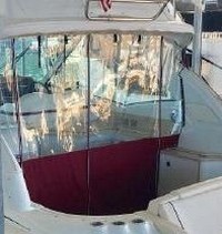 Formula® 45 Hard-Top-Aft-Drop-Curtain-OEM-T7™ Factory AFT DROP CURTAIN to floor with Eisenglass window(s) and Zipper Access for boat with Factory Hard-Top, OEM (Original Equipment Manufacturer)