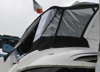 Photo of Formula 48, 2006: Hard-Top, Camper Top, Camper Side and Aft Curtains, viewed from Starboard Side 