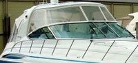 Formula® 48 Hard-Top-Connector-OEM-T8™ Factory Hard-Top CONNECTOR front Eisenglass Window Set (also called Windscreen: 1 or 2 front panels) for Factory Hard-Top, typically with zippers on side for Hard Top Side Curtains (not included) OEM (Original Equipment Manufacturer)