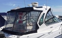 Photo of Four Winns V355 2011: Hard-Top, Arch Visor, Side Curtains, Camper Top, Camper Side and Aft Curtains, viewed from Starboard Rear 