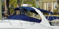 Photo of Four Winns V358 Bimini Top, 2008: Bimini Top, Camper Top, Cockpit Cover, viewed from Port Front 