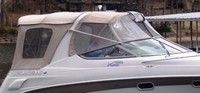 Photo of Four Winns Vista 268, 2003: Bimini Top, Visor, Side Curtains, Camper Top, Camper Side and Aft Curtain, viewed from Starboard Side 