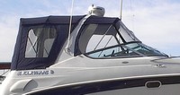 Photo of Four Winns Vista 268, 2003: Bimini Top, Visor, Side Curtains, Camper Top, Camper Side and Aft Curtains, viewed from Starboard Side 