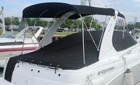 Photo of Four Winns Vista 348, 2003: Bimini Top, Camper Top, Cockpit Cover, viewed from Starboard Rear 