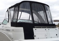 Four Winns® Vista 348 Camper-Top-Aft-Curtain-OEM-G5™ Factory Camper AFT CURTAIN with clear Eisenglass windows zips to back of OEM Camper Top and Side Curtains (not included) and connects to Transom, OEM (Original Equipment Manufacturer)