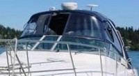 Photo of Four Winns Vista 348, 2005: Bimini Top and Valance, Visor, Bimini Side Curtains, viewed from Port Front 