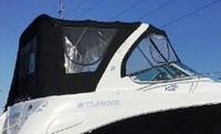 Photo of Four Winns Vista 348, 2005: Bimini Top, Visor, Side Curtains, Camper Top, Camper Side and Aft Curtains, viewed from Starboard Rear 