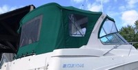 Four Winns® Vista 378 Camper-Top-Side-Curtains-OEM-G3™ Pair Factory Camper SIDE CURTAINS (Port and Starboard sides) with Eisenglass windows zip to OEM Camper Top and Aft Curtain (not included), OEM (Original Equipment Manufacturer)