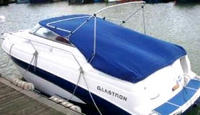 Photo of Glastron GS 249, 2001: Cockpit Cover, viewed from Port Rear 
