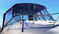 Glastron® GS 259 Bimini-Connector-OEM-T3.5™ Factory Front BIMINI CONNECTOR Eisenglass Window Set (also called Windscreen, typically 3 front panels, but 1 or 2 on some boats) zips between Bimini-Top (not included) and Windshield. (NO Bimini-Top OR Side-Curtains, sold separately), OEM (Original Equipment Manufacturer)