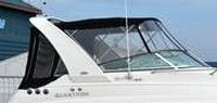 Photo of Glastron GS 259, 2008: Bimini Top, Front Connector, Side Curtain Camper Top, Camper Side and Aft Curtains, viewed from Starboard Side 