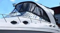 Photo of Glastron GS 289 Arch, 2009: Arch-Aft-Top, Camper Top, Front Connector, Side Curtains, Camper Side and Aft Curtains, viewed from Port Front 