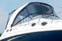 Photo of Glastron GS 289 Arch, 2014: Arch-Aft-Top, Camper Top, Front Connector, Side Curtains, Camper Side and Aft Curtains, viewed from Starboard Front 