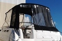 Glastron® GS 289 No Arch Camper-Top-Aft-Curtain-OEM-T5™ Factory Camper AFT CURTAIN with clear Eisenglass windows zips to back of OEM Camper Top and Side Curtains (not included) and connects to Transom, OEM (Original Equipment Manufacturer)