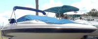 Photo of Glastron GX 205, 2000: Bimini Top in Boot, Bow Cover Cockpit Cover, viewed from Starboard Front 