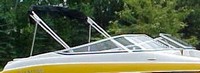 Photo of Glastron GXL 205 No Tower Std WindShield, 2007: Bimini Top in Boot, viewed from Starboard Front 
