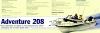 Photo of Grady White Adventure 208, 2002: Factory OEM Bimini Top Folded Forward Catalog photo 