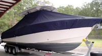 Photo of Grady White Bimini 306 19xx T-Top Boat-Cover, viewed from Starboard Front 