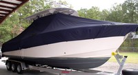 Photo of Grady White Bimini 306 20xx T-Top Boat-Cover, viewed from Starboard Front 