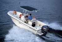 Photo of Grady White Escape 209, 2007: Bimini Top (Factory OEM website photo), viewed from Port Rear 
