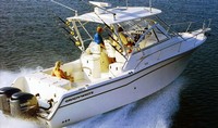 Photo of Grady White Express 305, 2007:, 2017 Hard-Top Brochure photo, viewed from Starboard Rear 