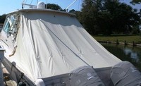 Photo of Grady White Express 360, 2008: Hard-Top, Side Curtains, Aft Tonneau Cover Ivory Stamoid, viewed from Port Rear 