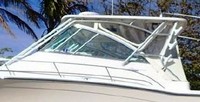 Photo of Grady White Express 360, 2011: Hard-Top, Visor, Side Curtains, Aft-Drop-Curtain Ivory Stamoid, viewed from Port Side 