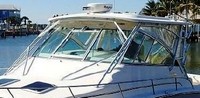 Photo of Grady White Express 360, 2011: Hard-Top, Visor, Side Curtains Ivory Stamoid, viewed from Port Front 