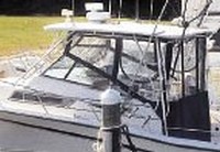 Photo of Grady White Marlin 300, 1990: Hard-Top, Side and Aft Curtains, viewed from Port Rear 