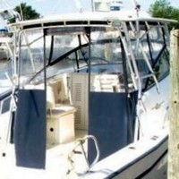 Photo of Grady White Marlin 300, 2000: Hard-Top, Side and Aft Curtains, viewed from Starboard Rear 