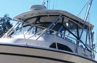 Photo of Grady White Marlin 300, 2001: Hard-Top, Front Visor, Side Curtains, viewed from Port Front 