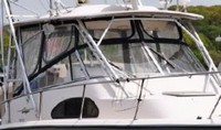 Photo of Grady White Marlin 300, 2002: Hard-Top, Front Visor, Side Curtains, viewed from Starboard Front 