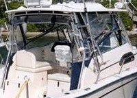 Photo of Grady White Marlin 300, 2005: Hard-Top, Front Visor, Side Curtains, viewed from Starboard Rear 