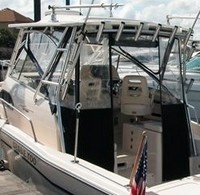 Photo of Grady White Marlin 300, 2007: Hard-Top, Side and Aft Curtains, viewed from Port Rear 