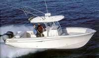 Photo of Grady White Release 283, 2002-2009: Hard-T-Top Brochure photo, viewed from Starboard Side, Above 