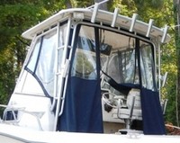 Photo of Grady White Sailfish 272, 1998: Hard-Top, Visor, Side Curtains, Aft-Drop-Curtain, viewed from Port Rear 