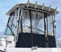 Photo of Grady White Sailfish 272, 1999: Hard-Top, Visor, Side Curtains, Aft-Drop-Curtain, viewed from Port Rear 