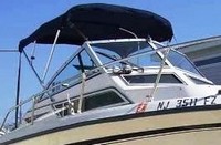 Photo of Grady White Seafarer 228, 1995: Bimini Top, viewed from Starboard Front 