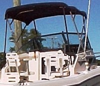 Photo of Grady White Seafarer 228, 1997: Bimini Top, viewed from Starboard Rear 