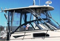 Photo of Grady White Seafarer 228, 2000: Hard-Top, Visor, Side Curtains, viewed from Starboard Front 
