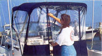 Bimini-Aft-Drop-Curtain-OEM-G™Factory Bimini AFT DROP CURTAIN with Eisenglass window(s) zips to back of OEM Bimini-Top (not included) to Floor (Vertical, Not slanted to transom), OEM (Original Equipment Manufacturer) (click for full-size picture) Bimini-Aft-Drop-Curtain-OEM-G™Factory Bimini AFT DROP CURTAIN with Eisenglass window(s) zips to back of OEM Bimini-Top (not included) to Floor (Vertical, Not slanted to transom), OEM (Original Equipment Manufacturer)