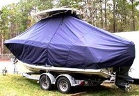 Photo of Hydrasports 2200CC 19xx T-Top Boat-Cover, viewed from Port Rear 