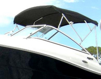 Photo of Hydrasports 2300DC, 2012: Bimini Top, viewed from Port Front 