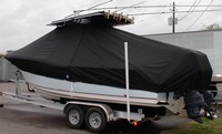 Photo of Key West® 268CC 20xx Boat-Cover LCC, viewed from Port Rear 