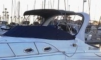 Photo of Larson Cabrio 260 Arch, 2006: Bimini Top, Cockpit Cover, viewed from Port Front 