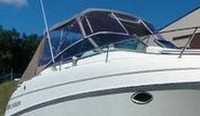 Larson® Cabrio 274 Bimini-Side-Curtains-OEM-T4.5™ Pair Factory Bimini SIDE CURTAINS (Port and Starboard sides) with Eisenglass windows zips to sides of OEM Bimini-Top (Not included, sold separately), OEM (Original Equipment Manufacturer)