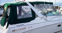 Photo of Larson Cabrio 290, 1999: Bimini Top, Side Curtains, Camper Top, Camper Side and Aft Curtains, viewed from Starboard Rear 