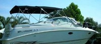 Photo of Larson Cabrio 290, 1999: No Arch Bimini Top, Camper Top, viewed from Starboard Side 